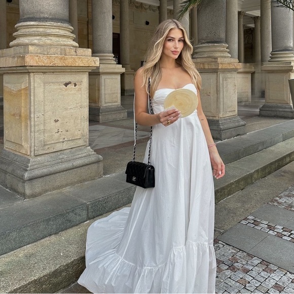 Bloggers Fav🔥| NWT ZARA Gorgeous ZW Collection Ruffled Poplin Dress - Picture 6 of 17